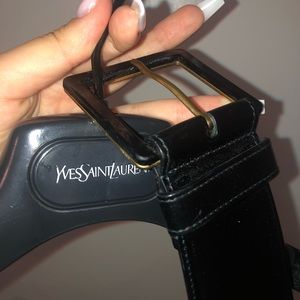 YSL BLACK LEATHER BELT✨🖤 authentic!